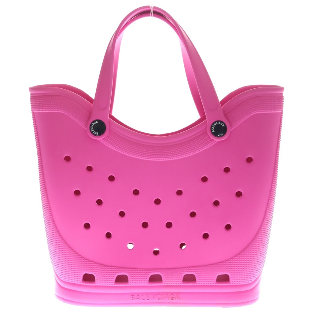 BALENCIAGA(バレンシアガ) 22AW ×Crocs Rubber Tote Bag 702266 ×クロックス ラバートートバッグ ピンク