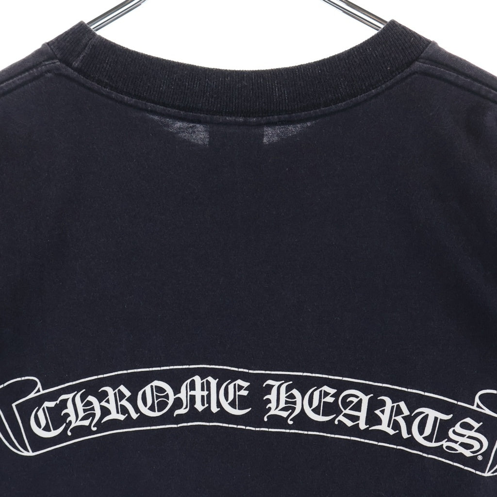 CHROME HEARTS(クロムハーツ) OLD VINE DAGGER LOGO S/S TEE オールド ヴァインダガーロゴプリント半袖Tシャツ カットソー ブラック