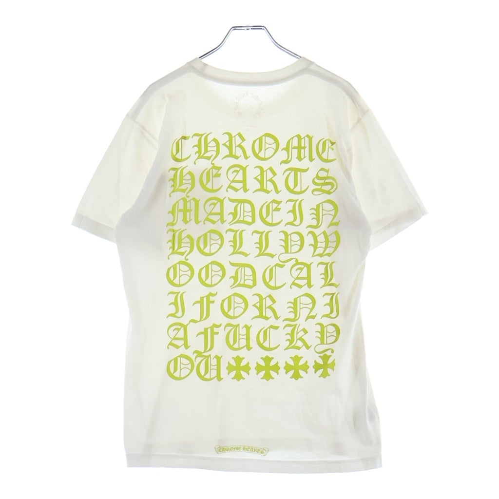 CHROME HEARTS(クロムハーツ) CH T-SHRT 1 バック英字プリントTシャツ 半袖Tシャツ カットソー ホワイト