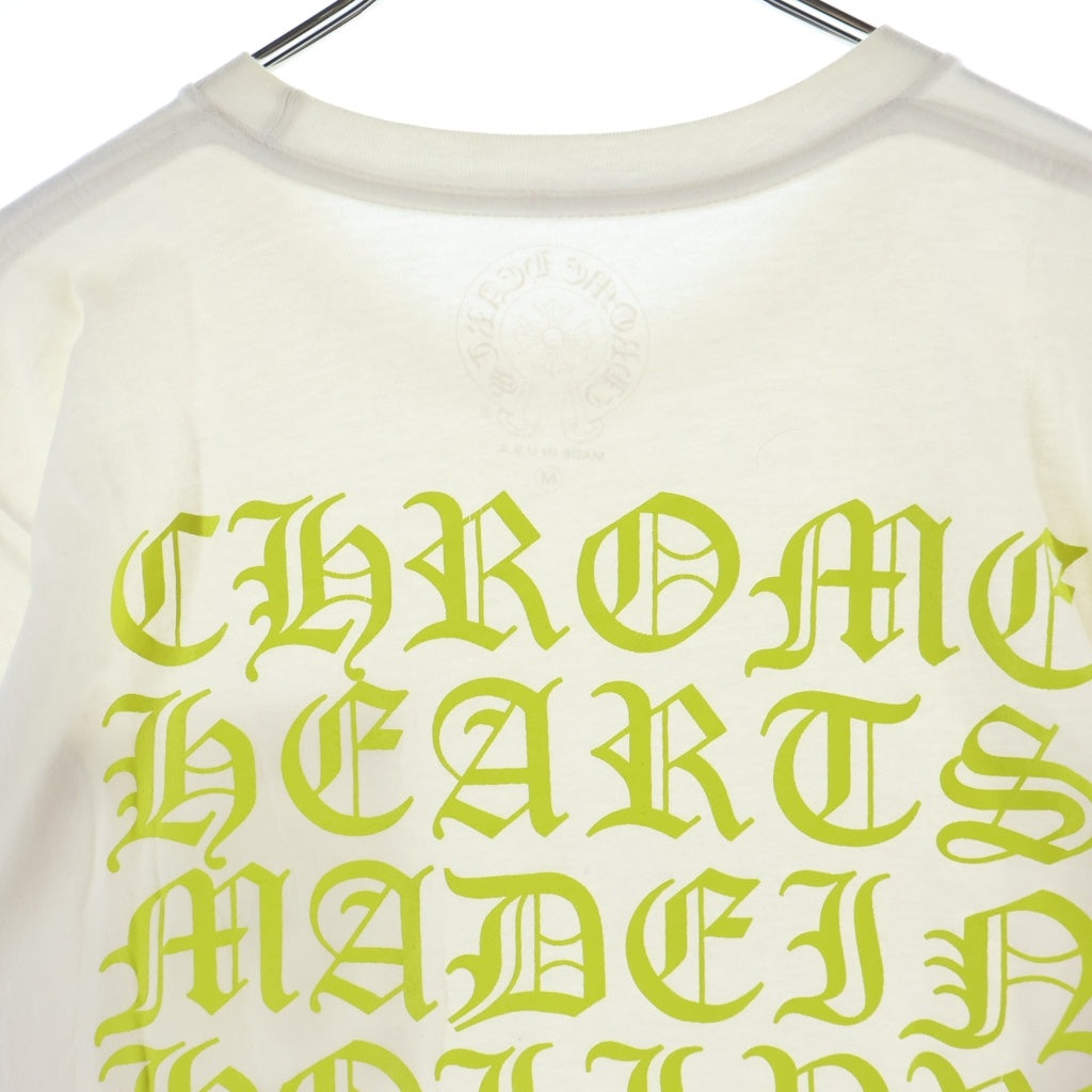 CHROME HEARTS(クロムハーツ) CH T-SHRT 1 バック英字プリントTシャツ 半袖Tシャツ カットソー ホワイト