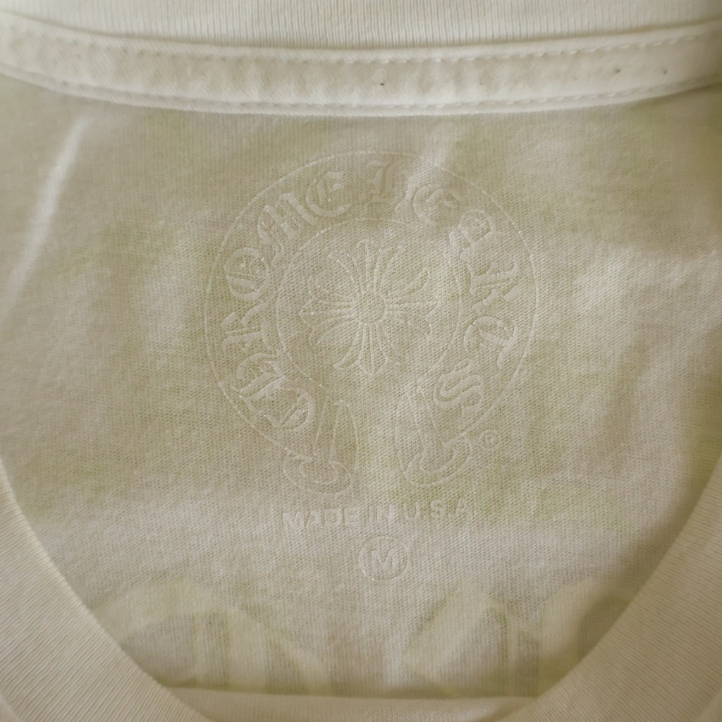 CHROME HEARTS(クロムハーツ) CH T-SHRT 1 バック英字プリントTシャツ 半袖Tシャツ カットソー ホワイト