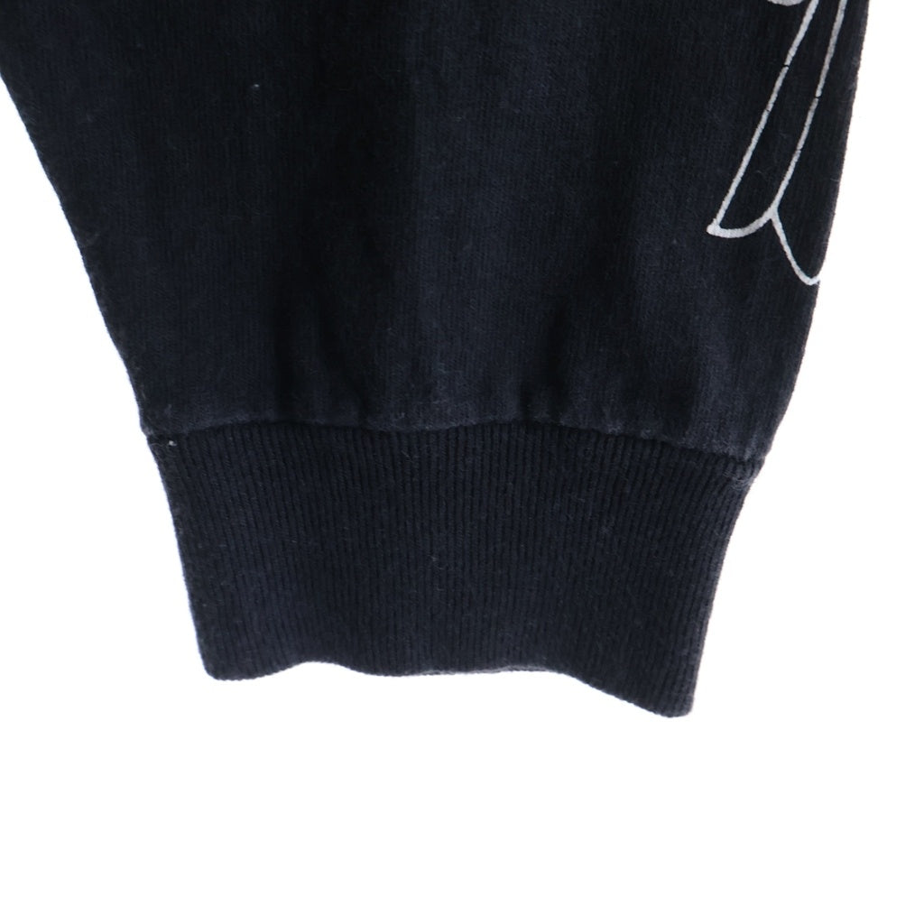 CHROME HEARTS(クロムハーツ) OLD VINE DGGR L/S TEE オールド アームクロスプリント ヴァインダガーポケット長袖Tシャツ カットソー ブラック
