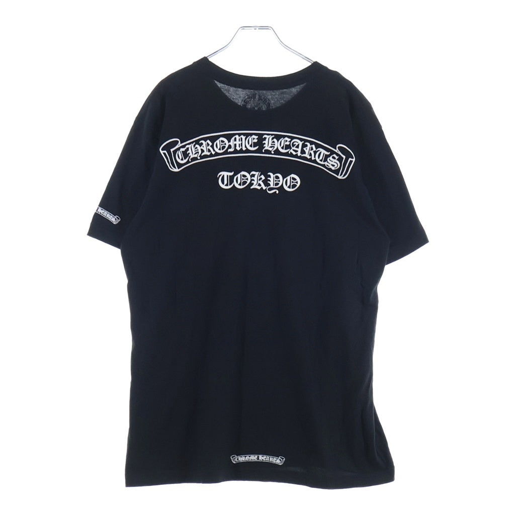 CHROME HEARTS(クロムハーツ) CH S/S 東京限定 バックスクロールラベルプリント 半袖Tシャツカットソー ブラック