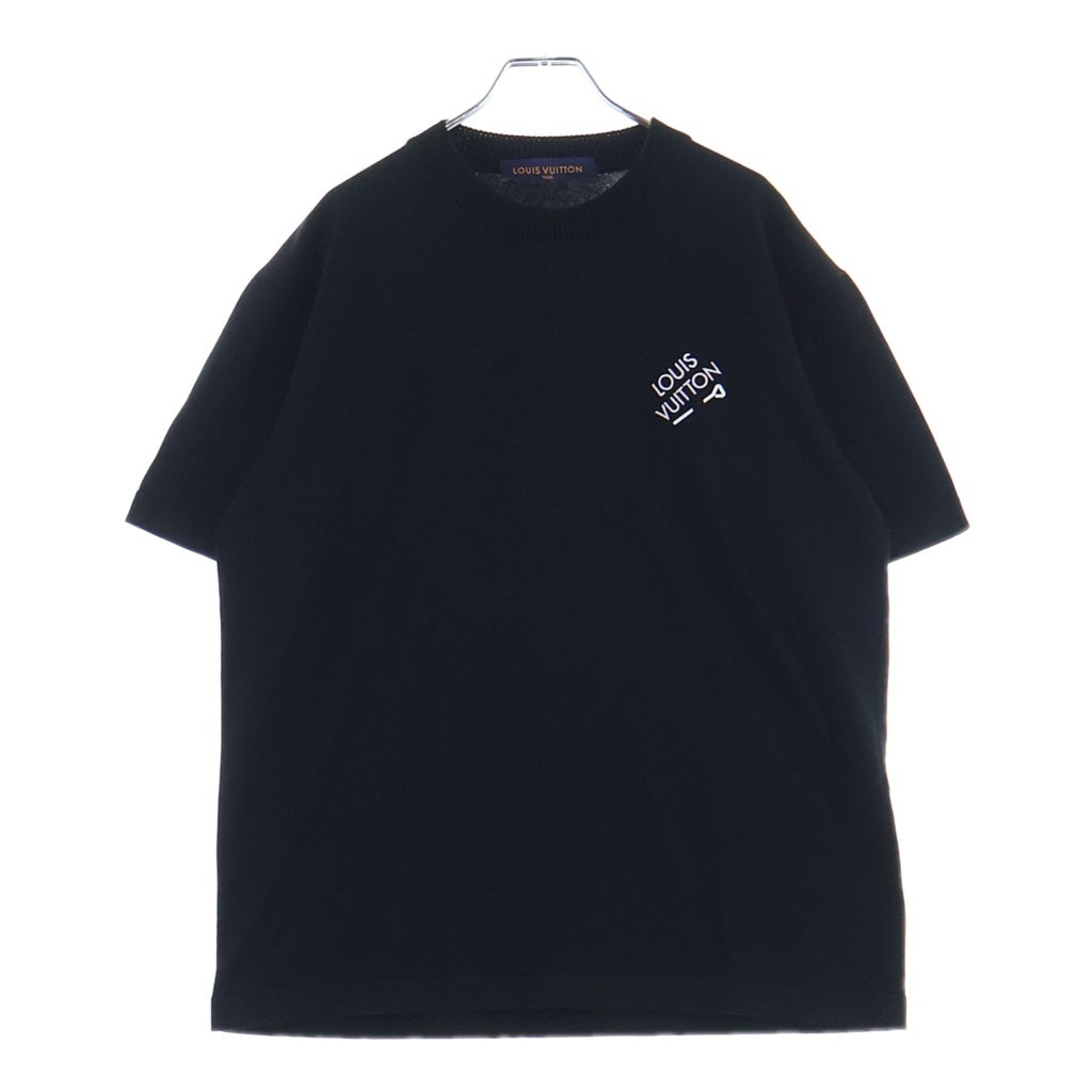 LOUIS VUITTON(ルイヴィトン) 23SS シグネチャーショートスリーブ ニット ブラック RM231Q OY8 HNN42W