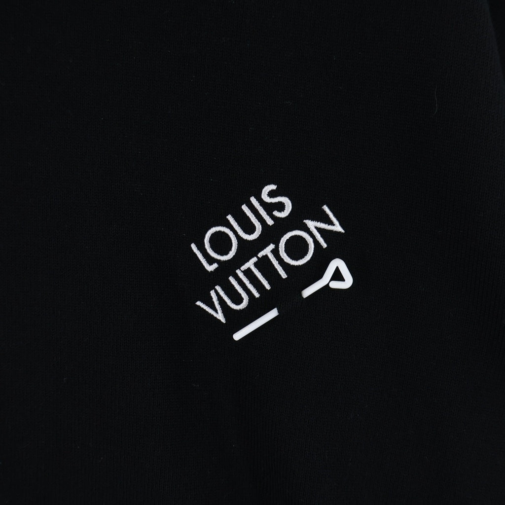 LOUIS VUITTON(ルイヴィトン) 23SS シグネチャーショートスリーブ ニット ブラック RM231Q OY8 HNN42W