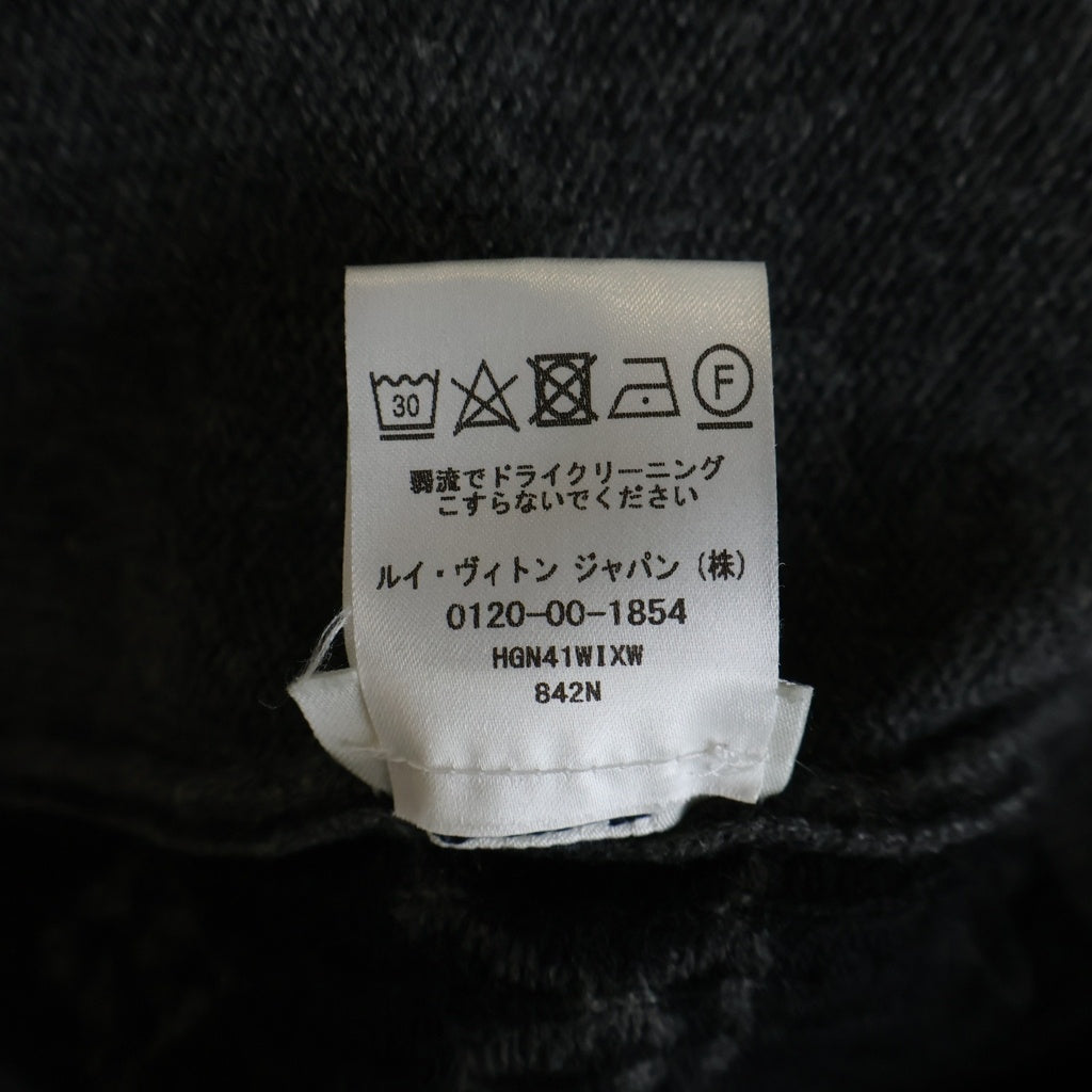 LOUIS VUITTON(ルイヴィトン) 19AW ハーフアンドハーフ モノグラム ニット セーター グレー HGN41WIXW