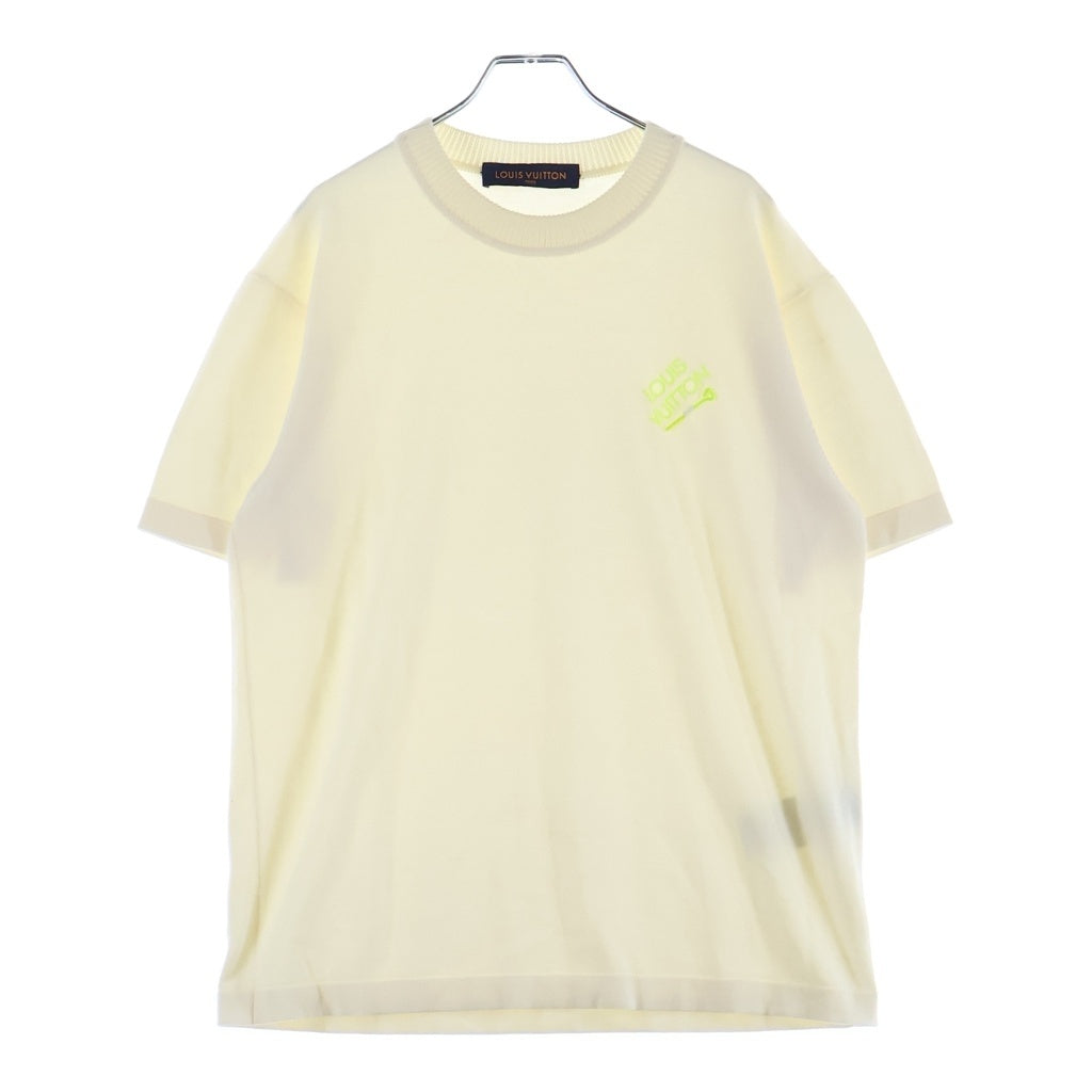 LOUIS VUITTON(ルイヴィトン) 23SS シグネチャーショートスリーブ ニット ホワイト RM222E OY8 HNN42X
