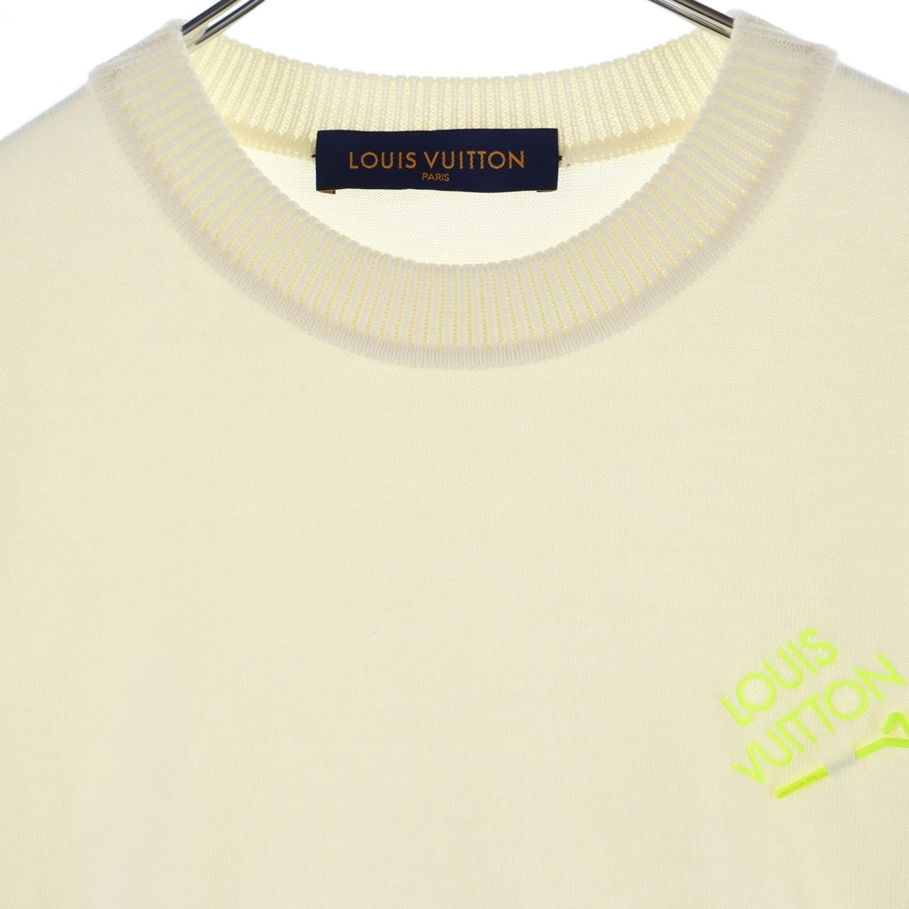 LOUIS VUITTON(ルイヴィトン) 23SS シグネチャーショートスリーブ ニット ホワイト RM222E OY8 HNN42X