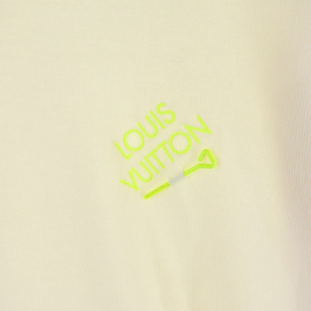 LOUIS VUITTON(ルイヴィトン) 23SS シグネチャーショートスリーブ ニット ホワイト RM222E OY8 HNN42X