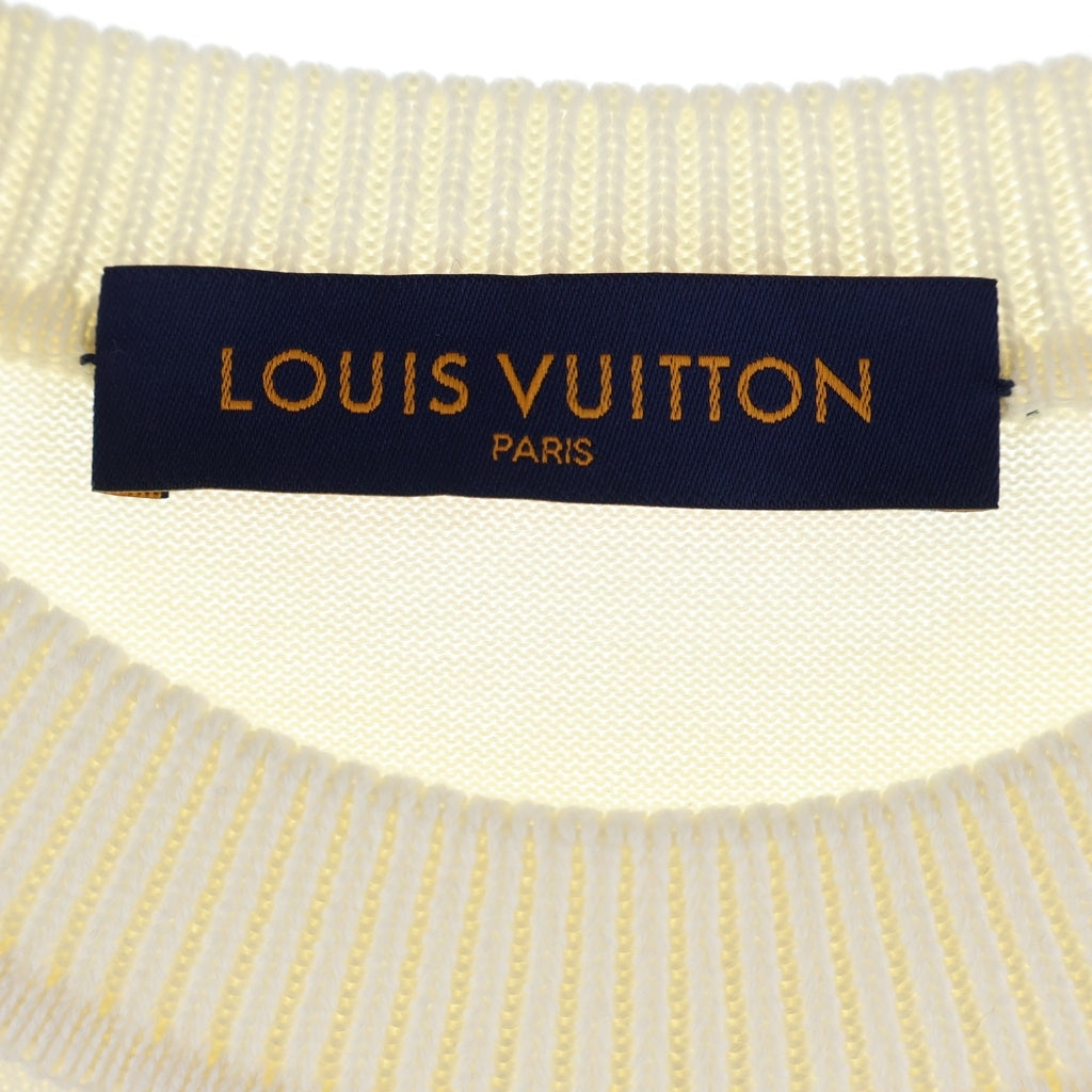 LOUIS VUITTON(ルイヴィトン) 23SS シグネチャーショートスリーブ ニット ホワイト RM222E OY8 HNN42X
