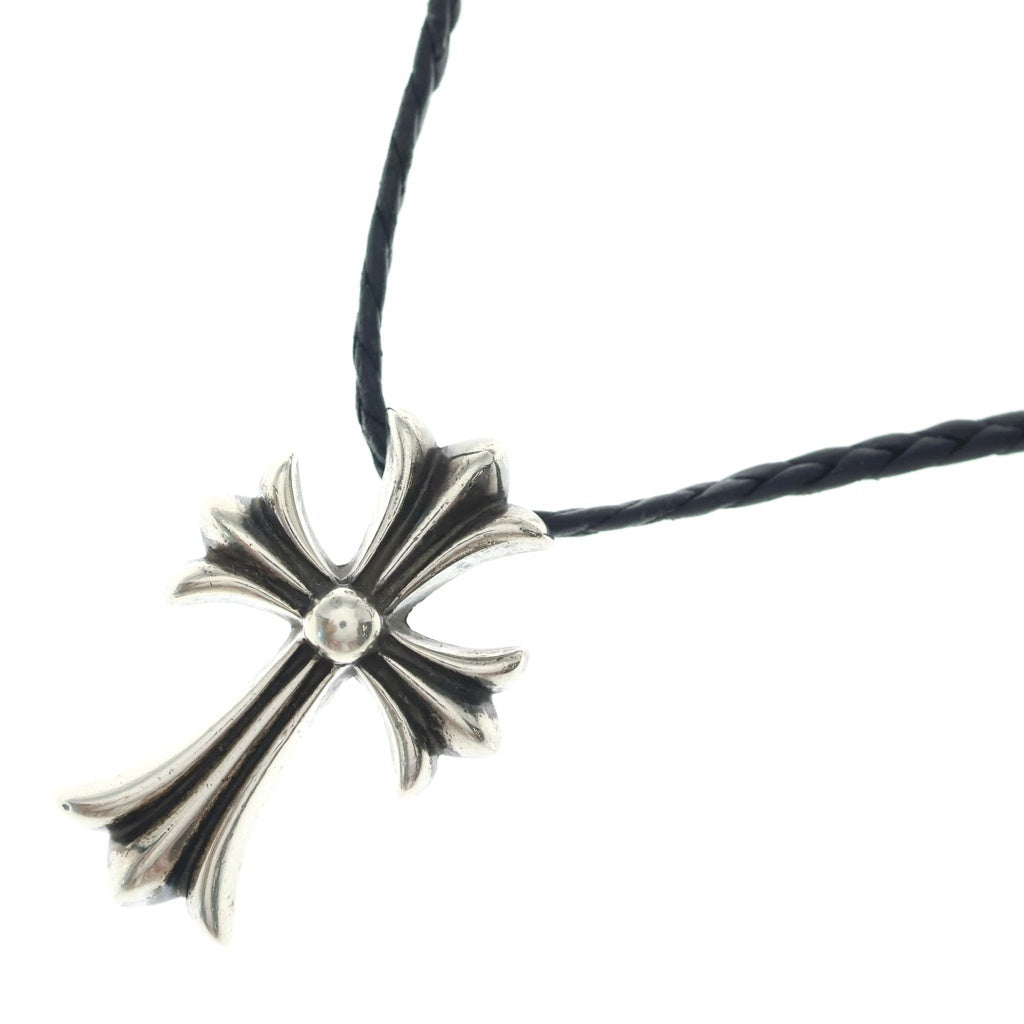 CHROME HEARTS(クロムハーツ) CH CRS SMLスモールCHクロス BC ボロチップブレイド ネックレス シルバー BCA220
