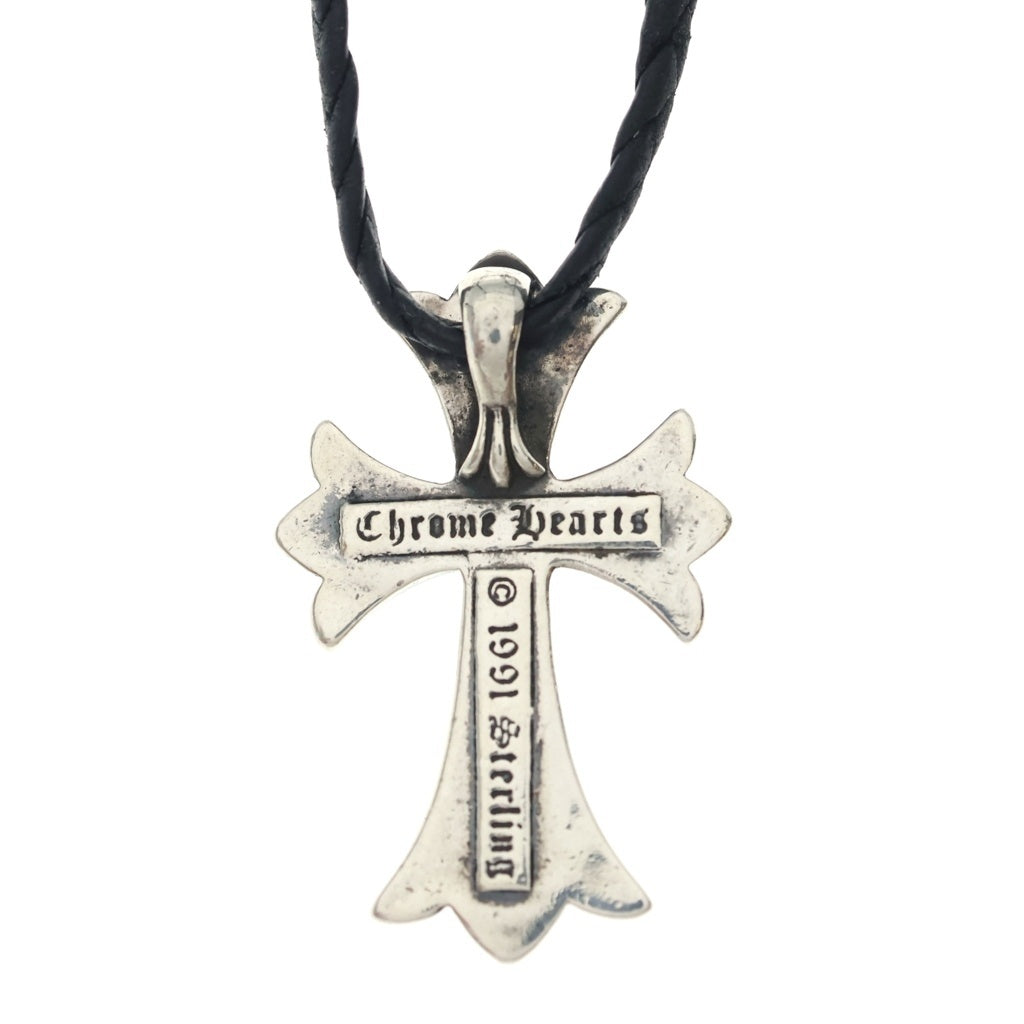 CHROME HEARTS(クロムハーツ) CH CRS SMLスモールCHクロス BC ボロチップブレイド ネックレス シルバー BCA220