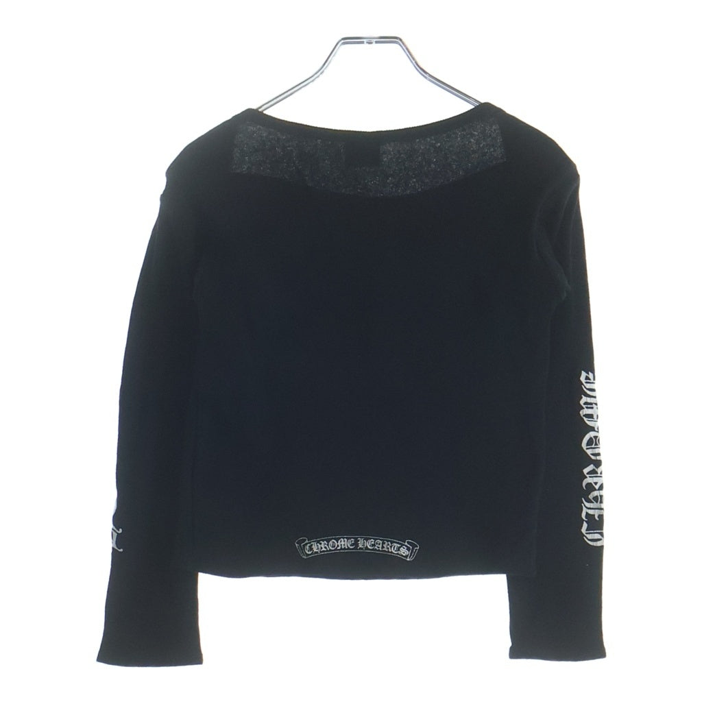 CHROME HEARTS(クロムハーツ) OLD VINE DAGGER L/S TEE オールド ヴァインダガープリント長袖Tシャツ ブラック レディース