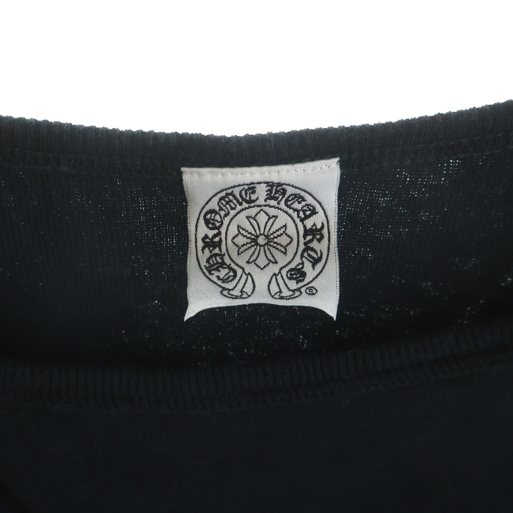CHROME HEARTS(クロムハーツ) OLD VINE DAGGER L/S TEE オールド ヴァインダガープリント長袖Tシャツ ブラック レディース