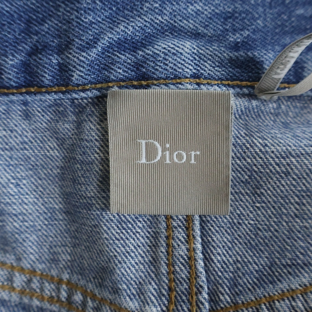 DIOR(ディオール) 26SS サイドロゴ刺繍 カーゴデニムパンツ インディゴ 683D182B3062