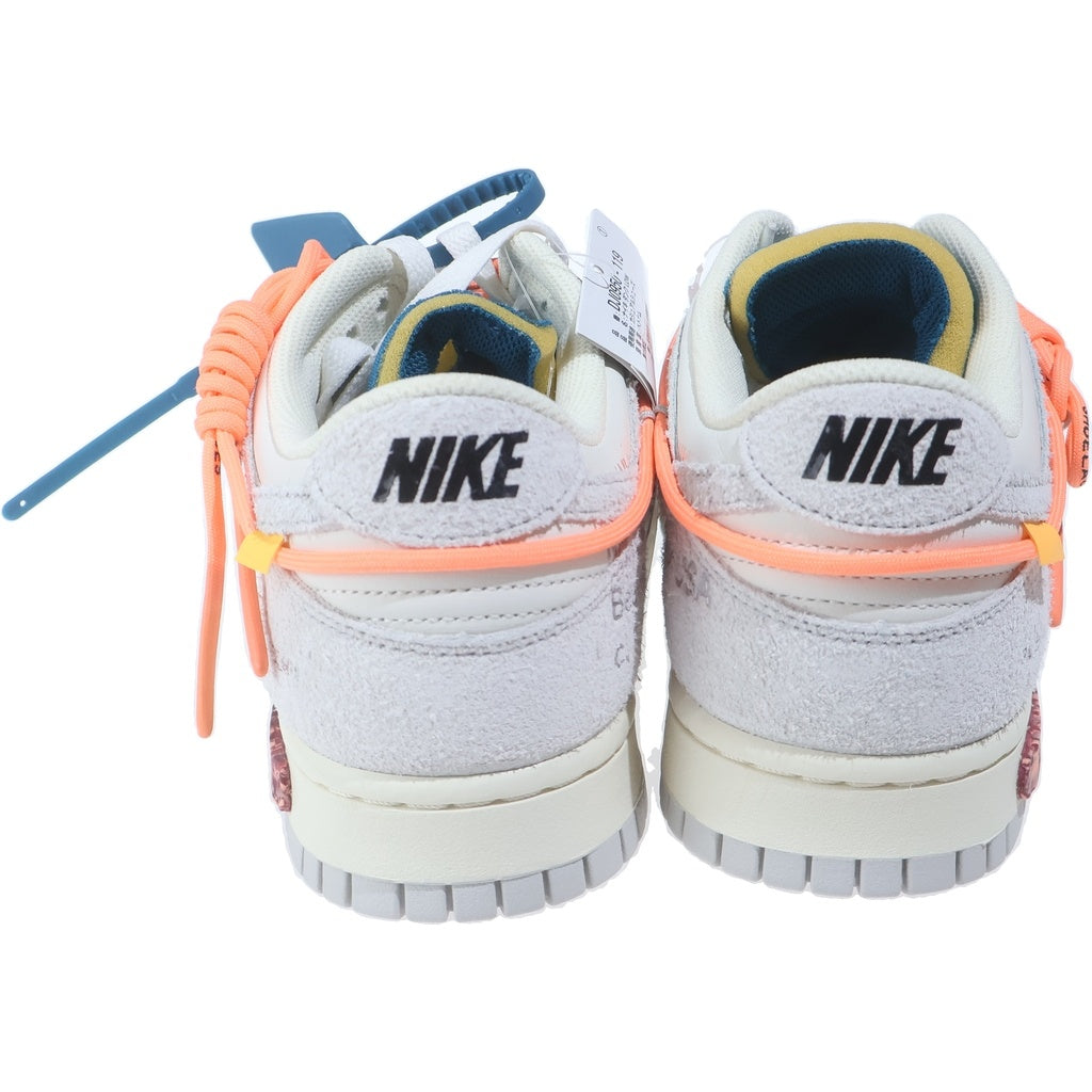 NIKE(ナイキ) ×OFF-WHITE DUNK LOW 1 of 50 Lot19 DJ0950-119 オフホワイト ダンク ワンオブフィフティー ロット19 ローカットスニーカー ホワイト US9.5/27.5cm