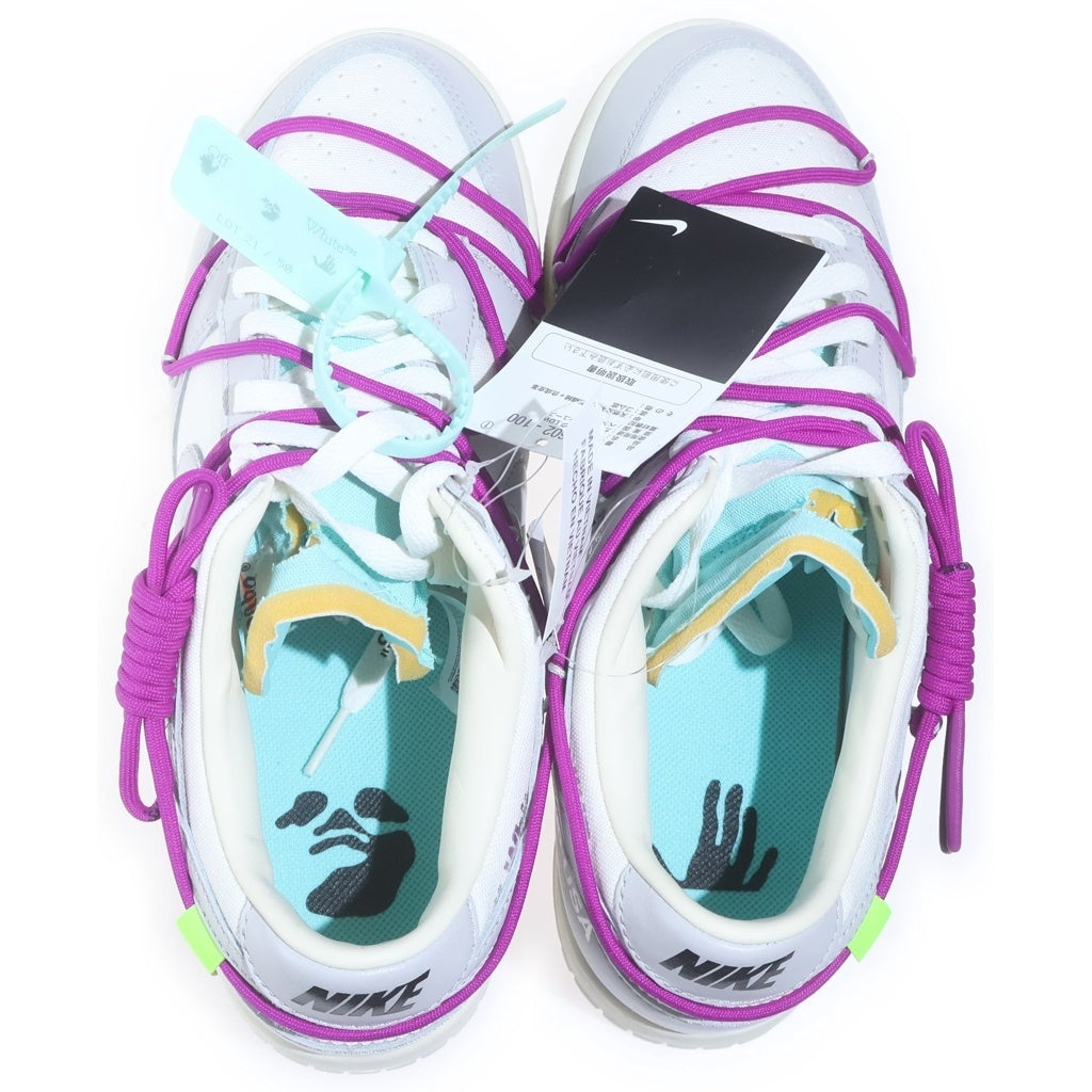NIKE(ナイキ) ×OFF-WHITE DUNK LOW 1 OF 50 21 DM1602-100 オフホワイト ダンク ローカットスニーカー グレー/ホワイト US9.5/27.5cm