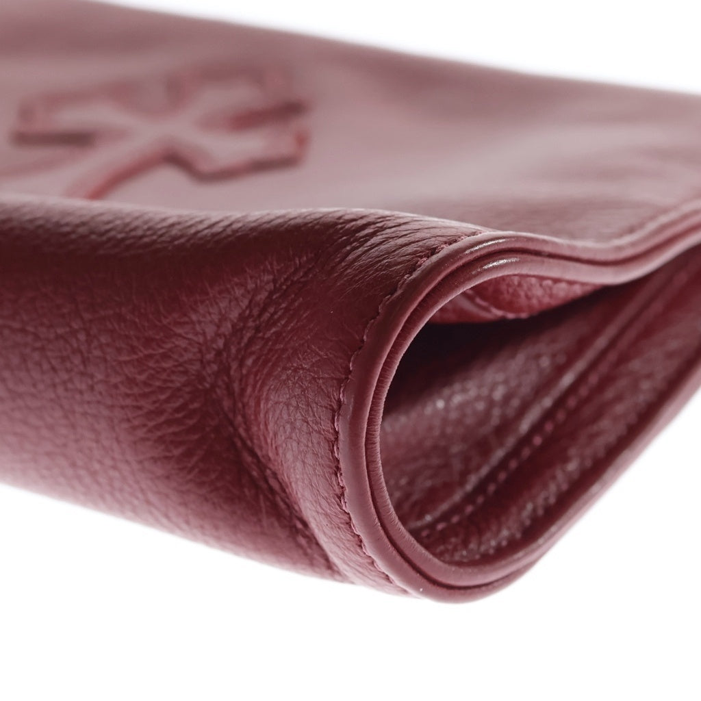 CHROME HEARTS(クロムハーツ) COSMETIC POUCH クロスパッチ コスメティックスポーチ レッド