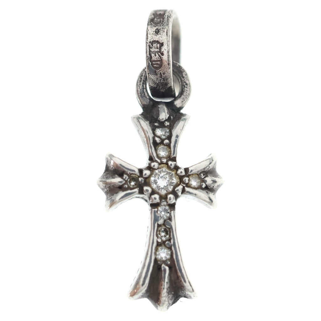 CHROME HEARTS(クロムハーツ) CRS BBYFAT P DMND ベイビーファットクロス PAVEダイヤ ペンダントトップ シルバーBCA234 レディース