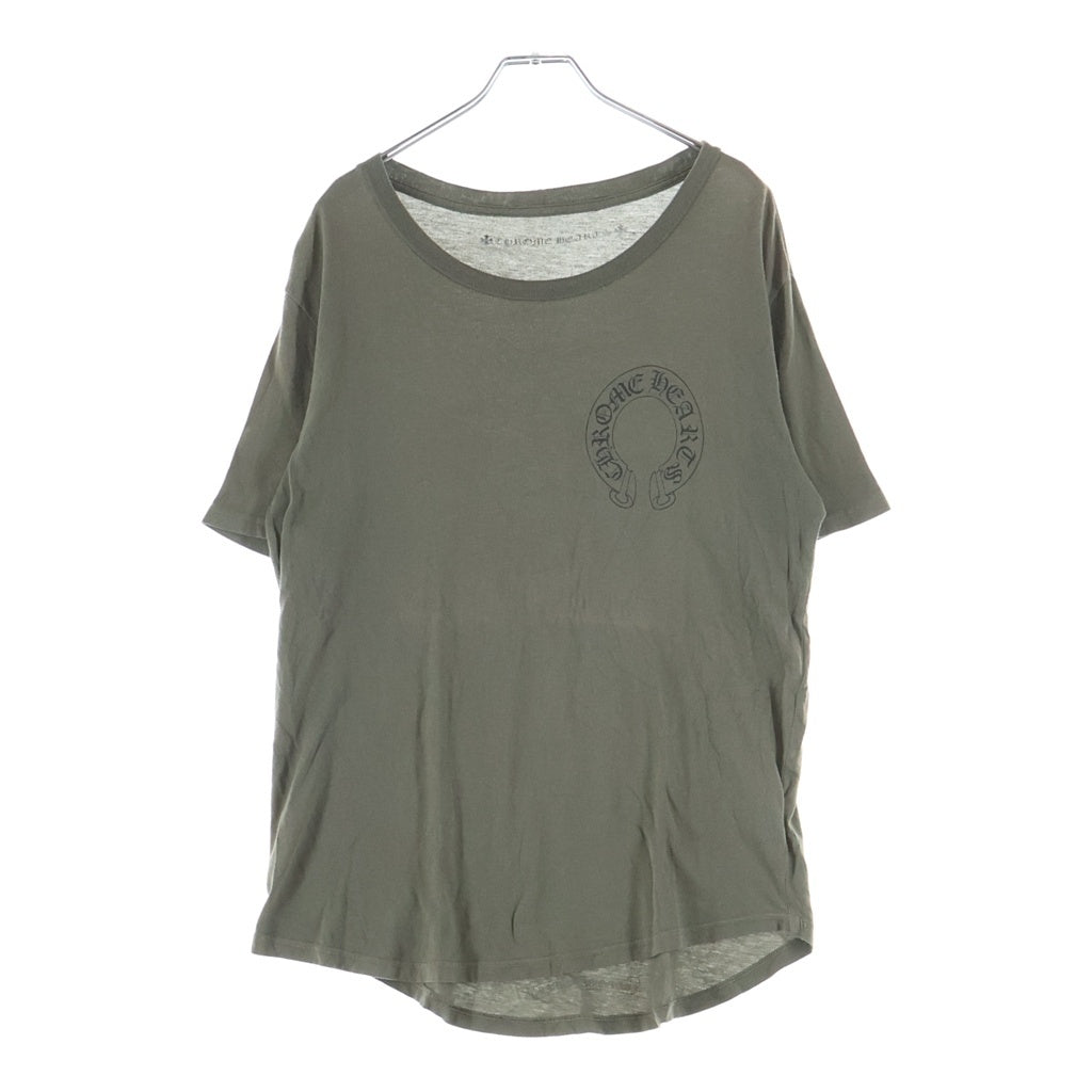 CHROME HEARTS(クロムハーツ) OLD Back Cemetery Cross S/S Tee オールド バックセメタリークロス 半袖Tシャツ カーキ レディース