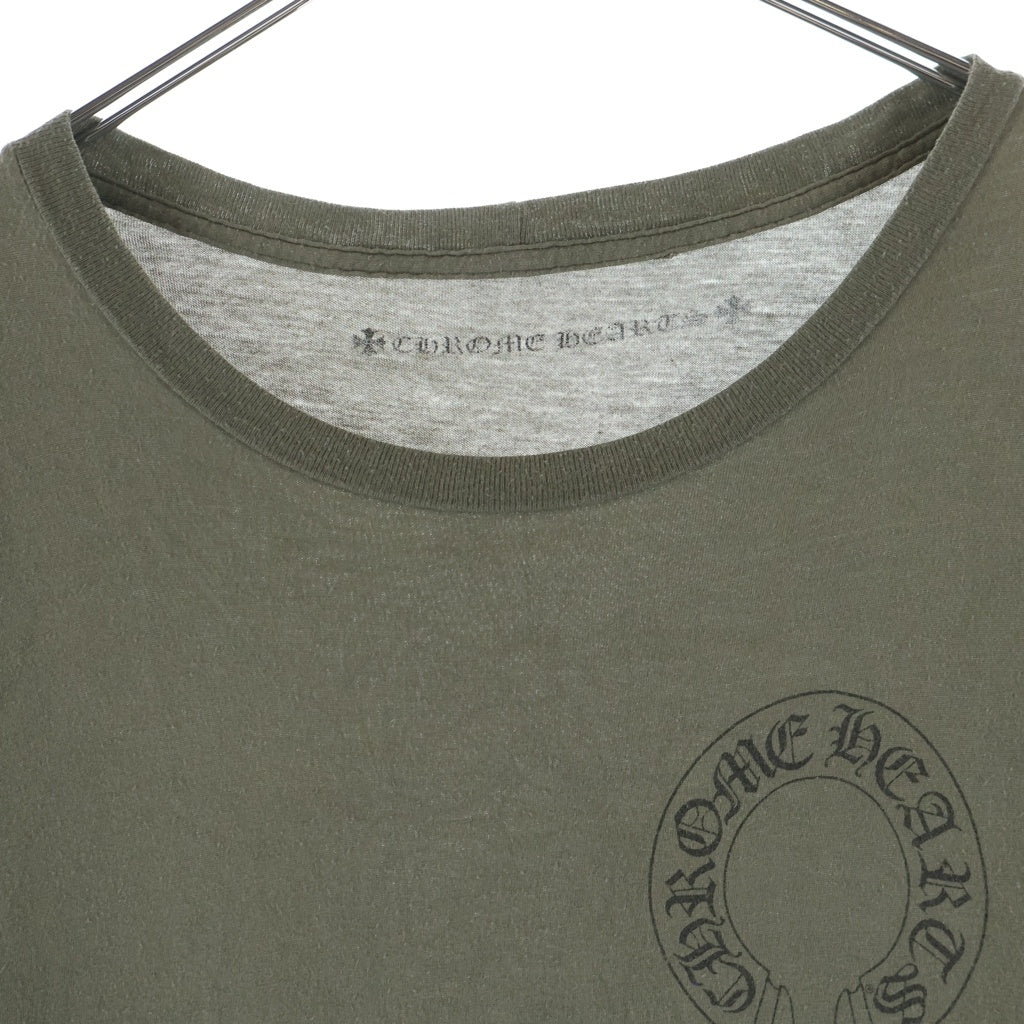 CHROME HEARTS(クロムハーツ) OLD Back Cemetery Cross S/S Tee オールド バックセメタリークロス 半袖Tシャツ カーキ レディース