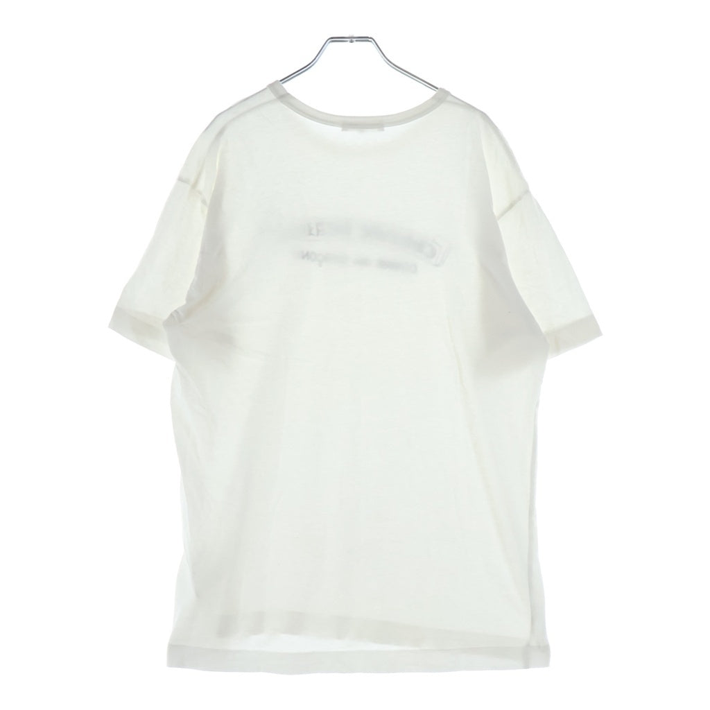 CHROME HEARTS(クロムハーツ) ×COMME des GARCONS Front Scroll Label Logo S/S Tee コムデギャルソン フロントスクロールラベルロゴ半袖Tシャツ ホワイト