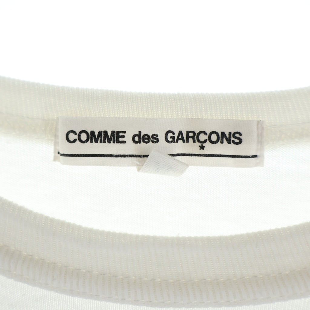 CHROME HEARTS(クロムハーツ) ×COMME des GARCONS Front Scroll Label Logo S/S Tee コムデギャルソン フロントスクロールラベルロゴ半袖Tシャツ ホワイト