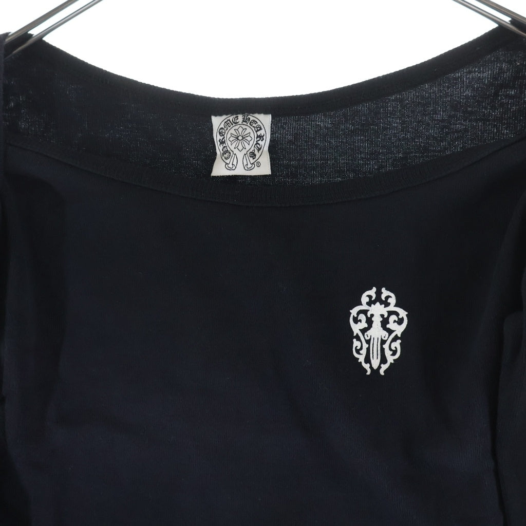 CHROME HEARTS(クロムハーツ) OLD VINE DAGGER L/S TEE オールド ヴァインダガー長袖Tシャツ ブラック レディース