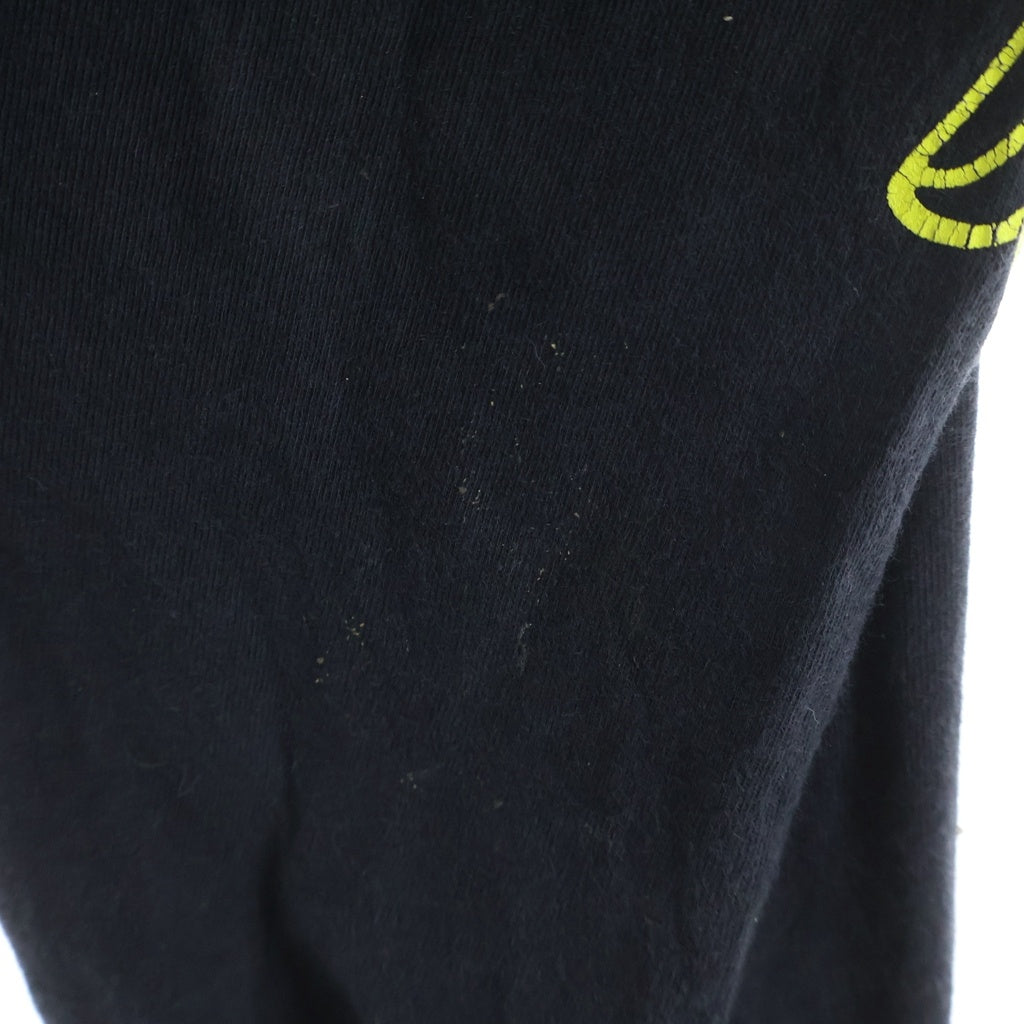 CHROME HEARTS(クロムハーツ) DBL FLRL L/S TEE ダブルフローラル バックロゴプリント長袖Tシャツ ブラック/イエロー