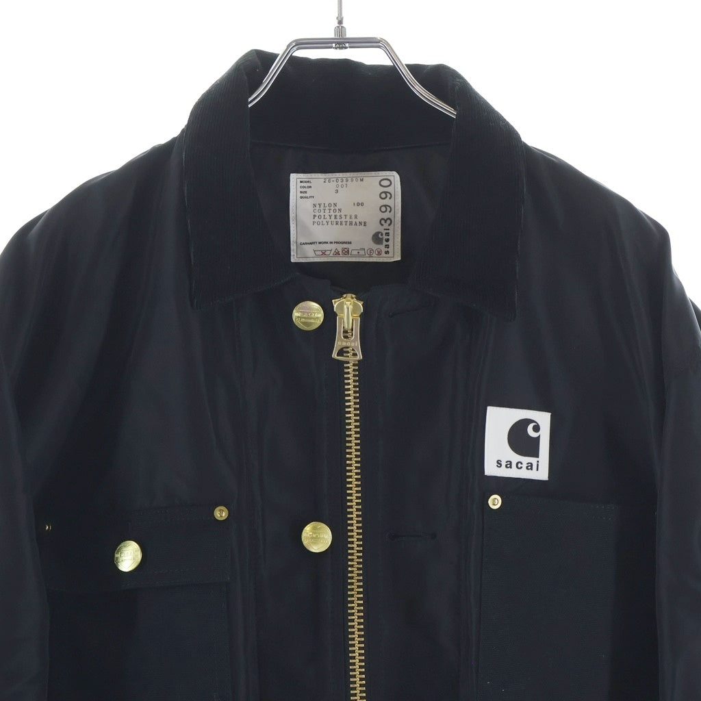 Sacai(サカイ) 26SS ×Carhartt WIP Nylon Twill × Duck Blou ナイロンツイルジャケット 26-03990M