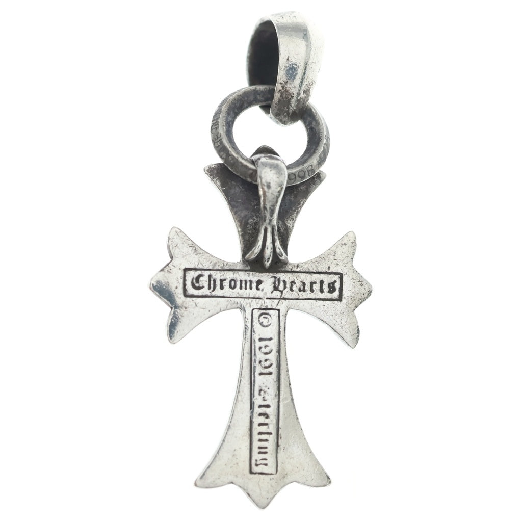 CHROME HEARTS(クロムハーツ) CH CRS SML W/BALE Wベイル スモールCHクロス ペンダントトップ シルバー BCA218