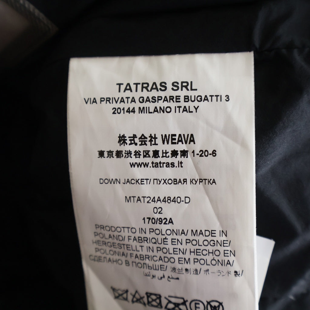 TATRAS(タトラス) 24AW TARO Light Down Jacket MTAT24A4840-D タロ ライトダウンジャケット ブラック