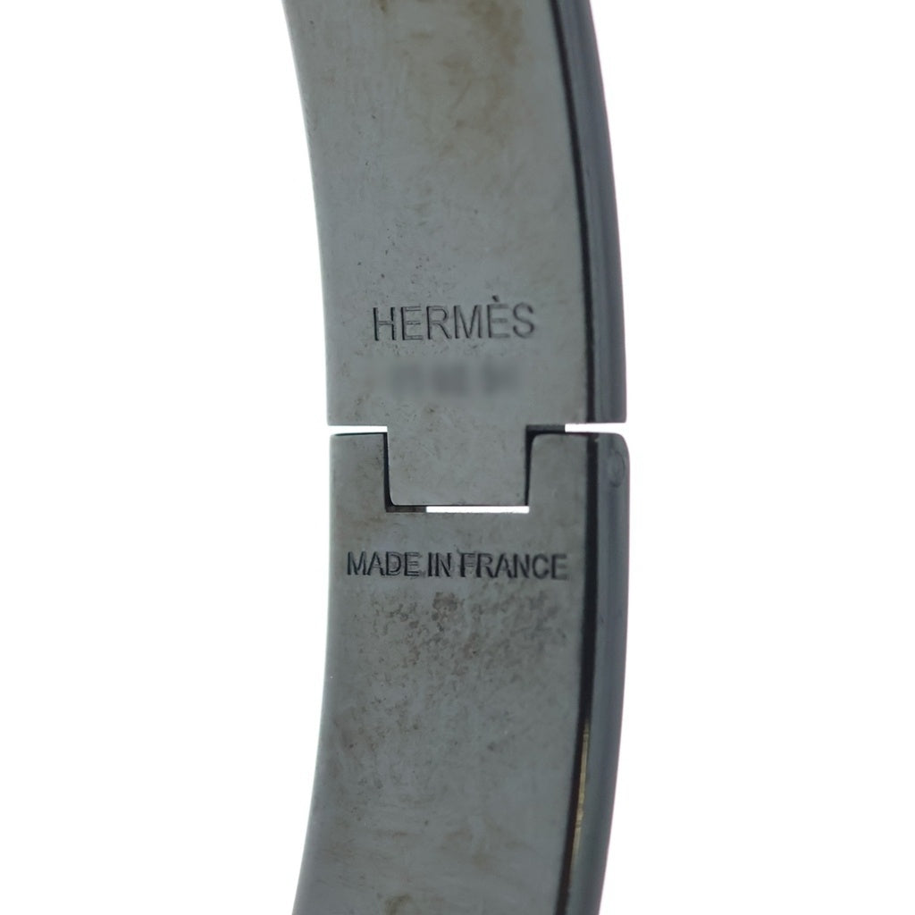 HERMES(エルメス) クリックH ロゴ エナメル バングル ブレスレット ブラック -