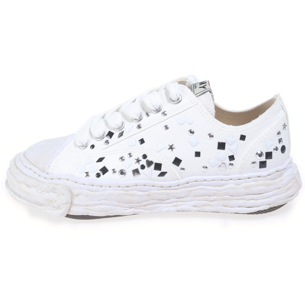 MAISON MIHARAYASUHIRO(メゾンミハラヤスヒロ) PETERSON23 OG Sole Embellished Canvas Low-top Sneaker ピーターソン23 エンブリッシュ キャンバス ロートップスニーカー 16FW724 ホワイト 16FW724