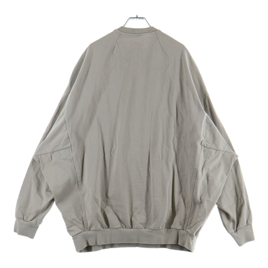 Rick Owens(リックオウエンス) 24SS Splintered Peter T-Shirt クルーネックスウェットトレーナー RU01D3278 BA ベージュ RU01D3278 BA