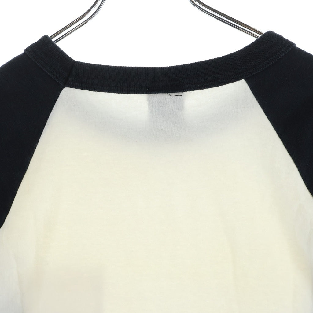 CHROME HEARTS(クロムハーツ) OLD FAIRY CROSS RAGLAN TEE オールド フェアリークロス アームプリント ラグランTシャツ ブラック/ホワイト