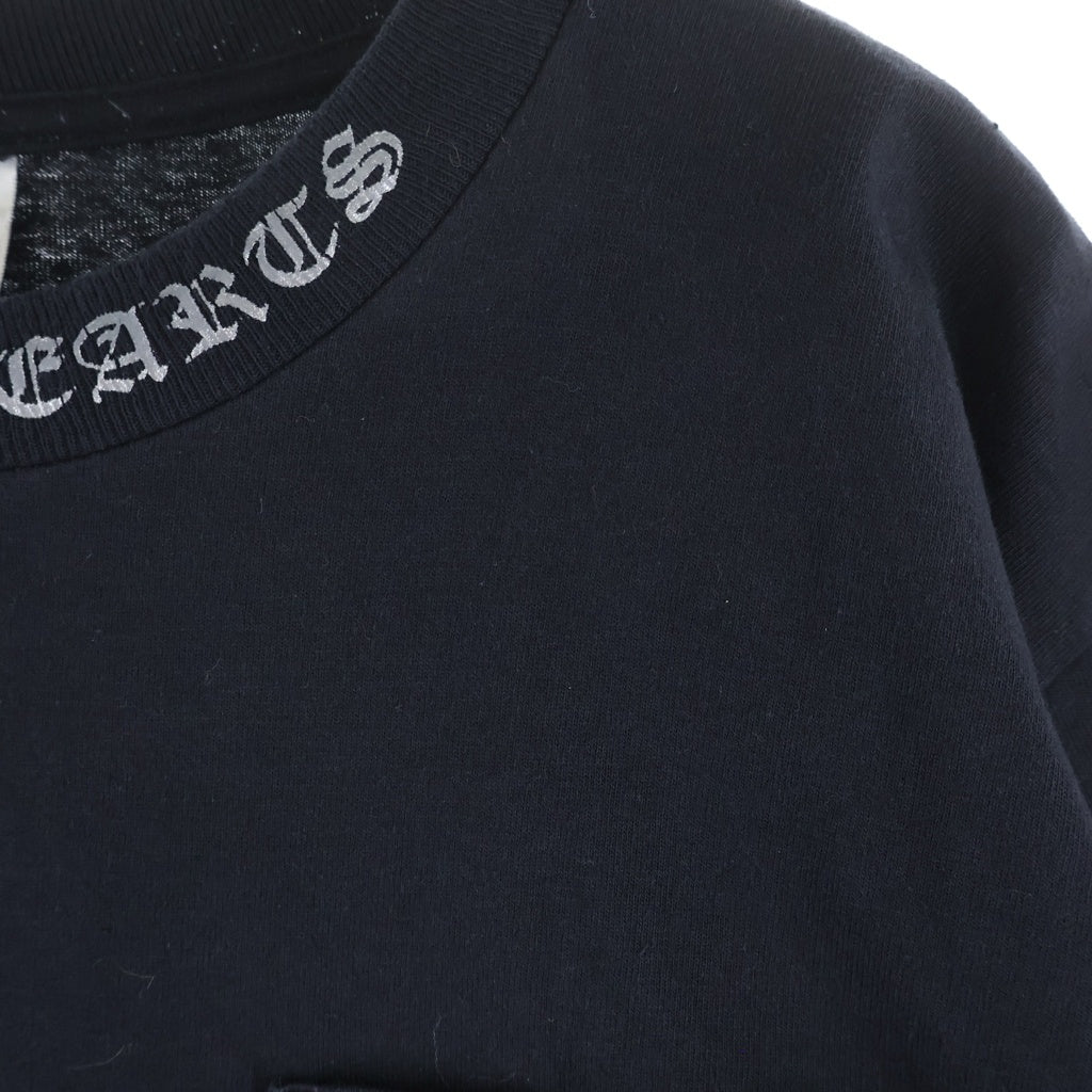 CHROME HEARTS(クロムハーツ) OLD VINE DAGGER LOGO S/S TEE オールド ヴァインダガーロゴプリント半袖Tシャツ ブラック/シルバー