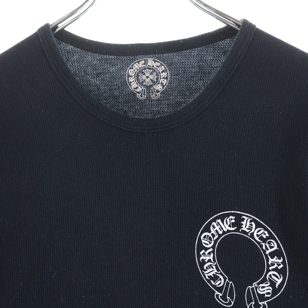 CHROME HEARTS(クロムハーツ) Thermal Arm Cross L/S Tee サーマル アームクロスプリント長袖Tシャツ ブラック/ホワイト