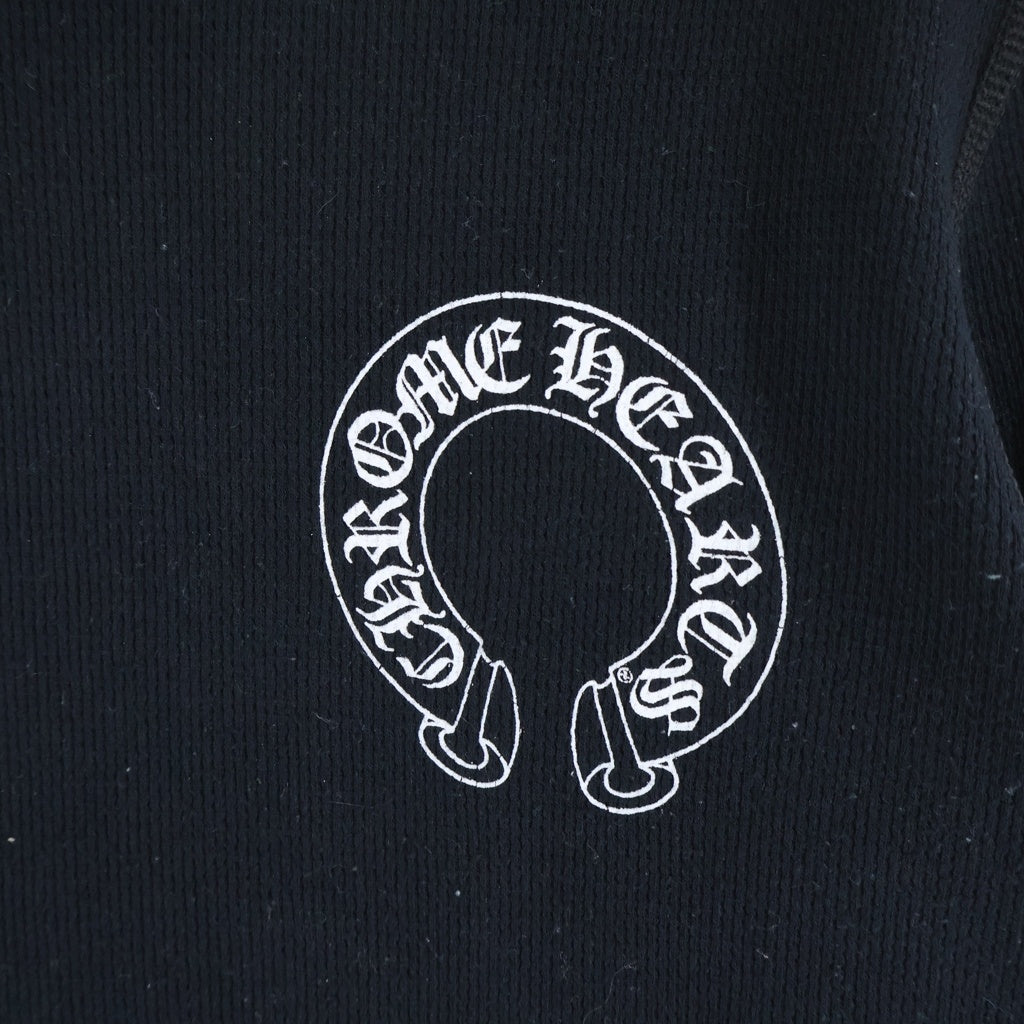 CHROME HEARTS(クロムハーツ) Thermal Arm Cross L/S Tee サーマル アームクロスプリント長袖Tシャツ ブラック/ホワイト