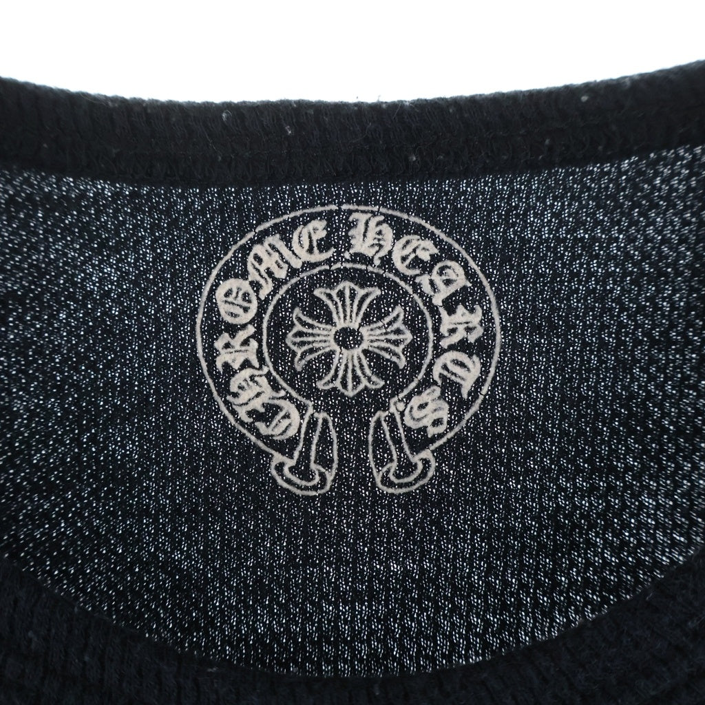 CHROME HEARTS(クロムハーツ) Thermal Arm Cross L/S Tee サーマル アームクロスプリント長袖Tシャツ ブラック/ホワイト