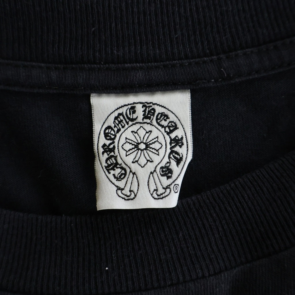 CHROME HEARTS(クロムハーツ) OLD CH SCROLL LOGO L/S TEE スクロールロゴ アームプリント長袖Tシャツ ブラック