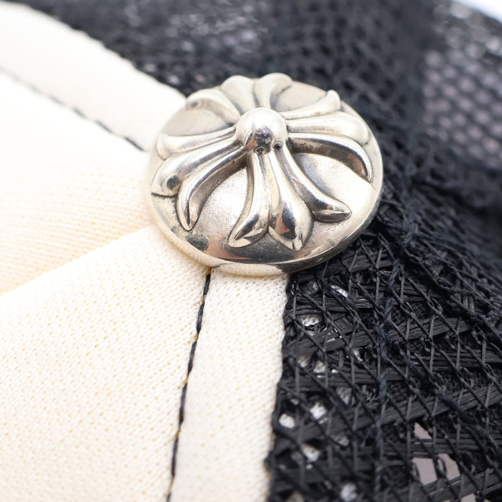 CHROME HEARTS(クロムハーツ) TRUCKER CAP トリコロール セメタリー クロスパッチ トラッカー キャップ 帽子 ブラック/ホワイト/マルチ -