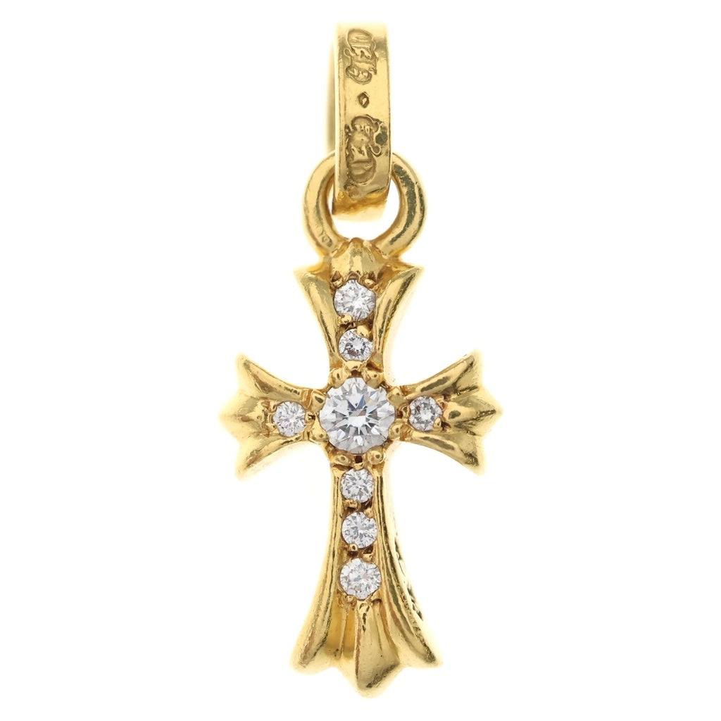 CHROME HEARTS(クロムハーツ) 22K CRS BBYFAT P/DIA ベイビーファットクロス PAVEダイヤ ペンダントトップ ゴールド BCA035 -