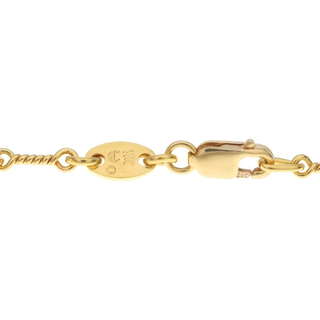 CHROME HEARTS(クロムハーツ) 22K NECKCHAIN T18 ツイストチェーンネックレス 18inch ゴールドBCA014 -