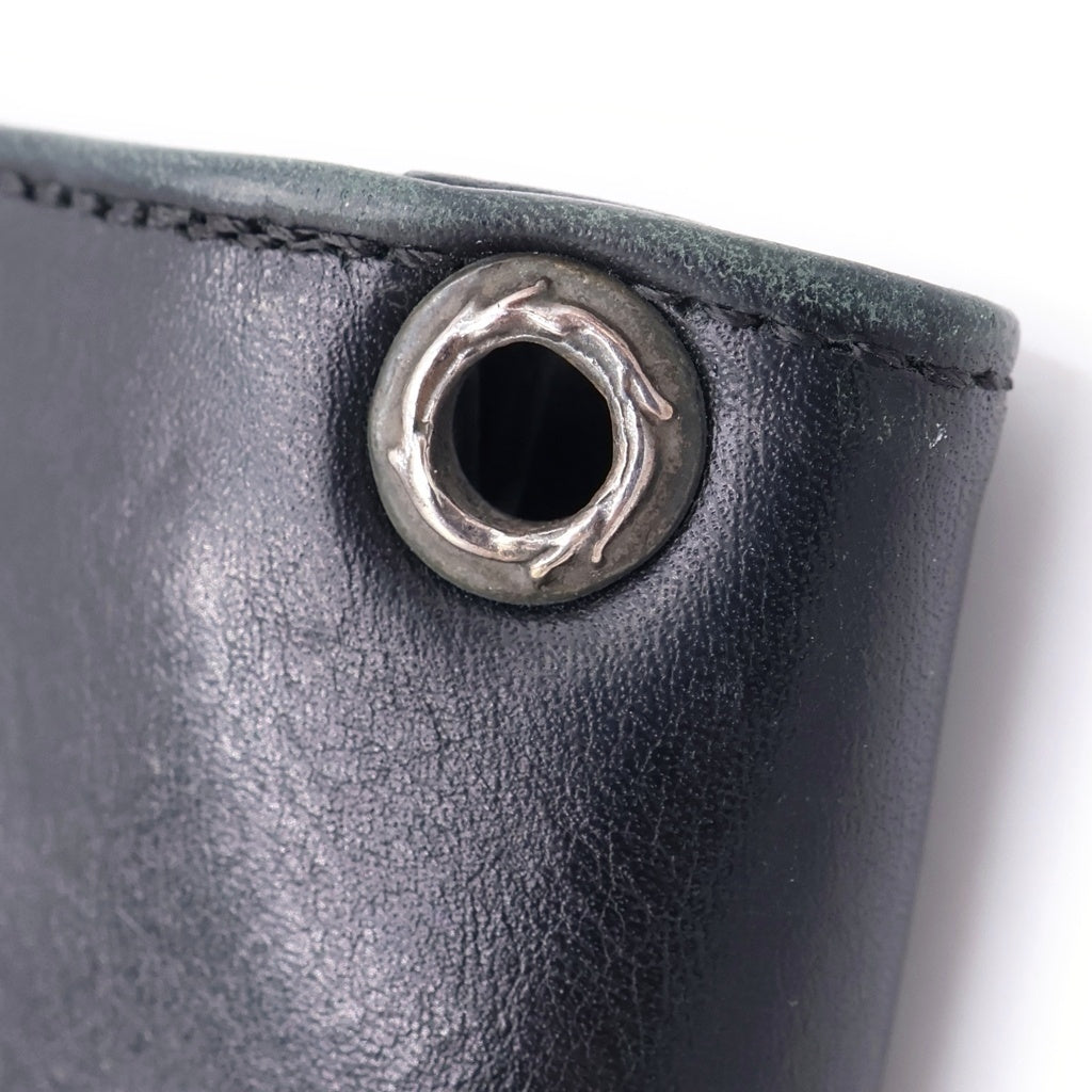 CHROME HEARTS(クロムハーツ) 1ZIP 1ジップ ケルティックボールボタン レザーウォレット 財布 ブラック -