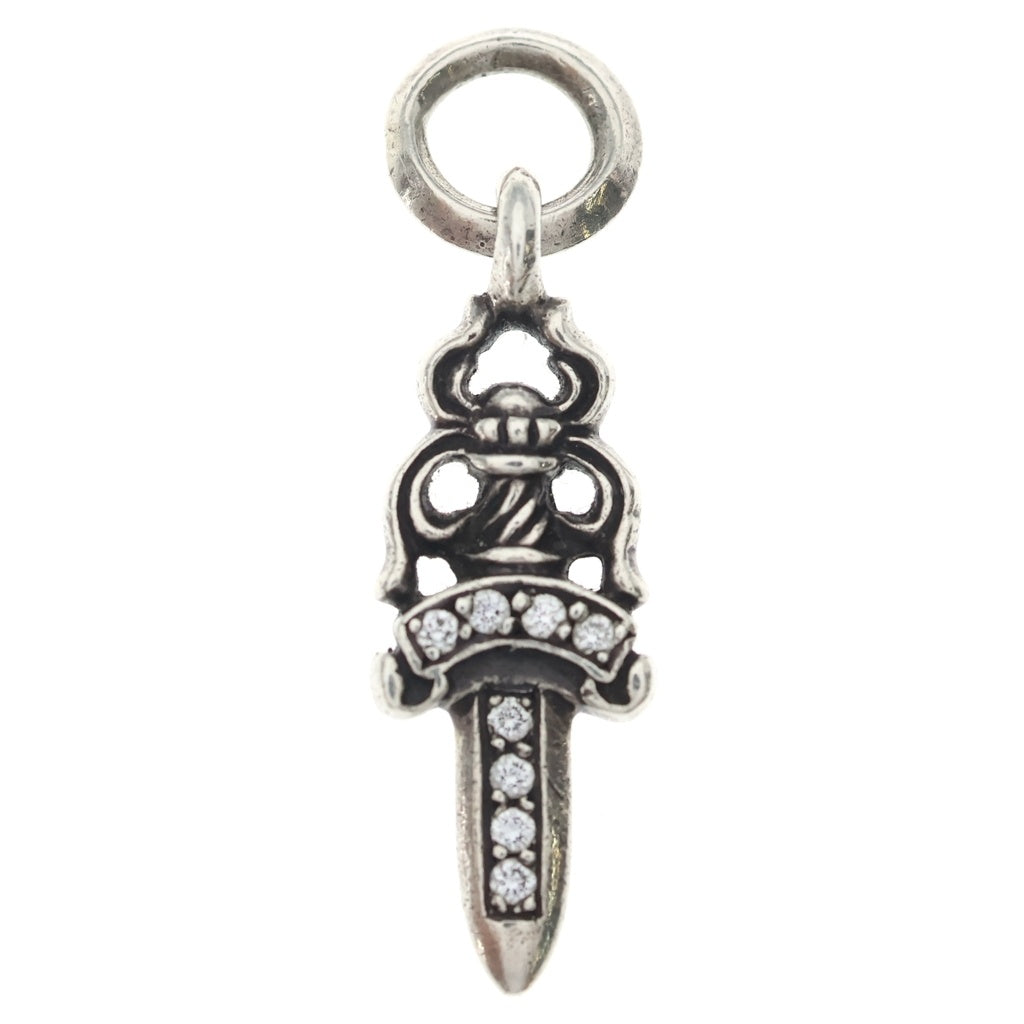 CHROME HEARTS(クロムハーツ) #5 DAGGER P/DIA #5ダガーチャーム PAVEダイヤ ペンダントトップ シルバー ー
