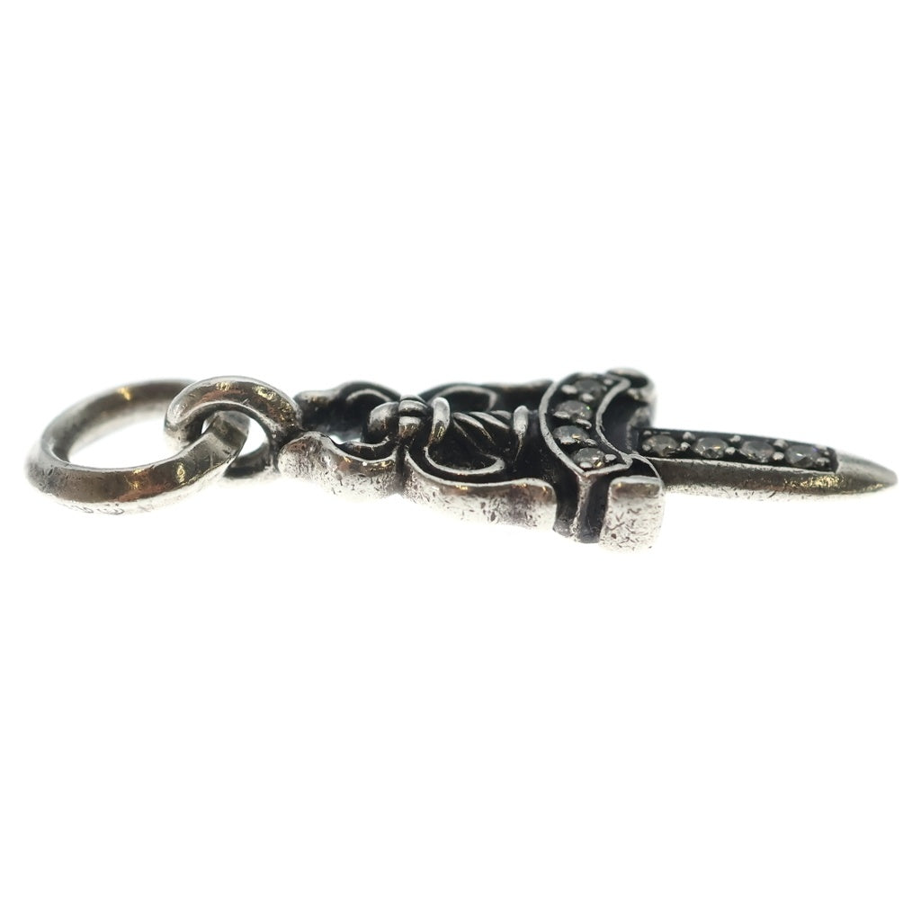 CHROME HEARTS(クロムハーツ) #5 DAGGER P/DIA #5ダガーチャーム PAVEダイヤ ペンダントトップ シルバー ー