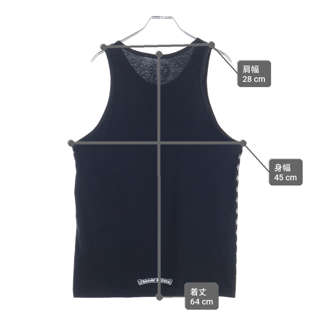 CHROME HEARTS(クロムハーツ) サイドCHプラス タンクトップ ノースリーブカットソー ブラック -