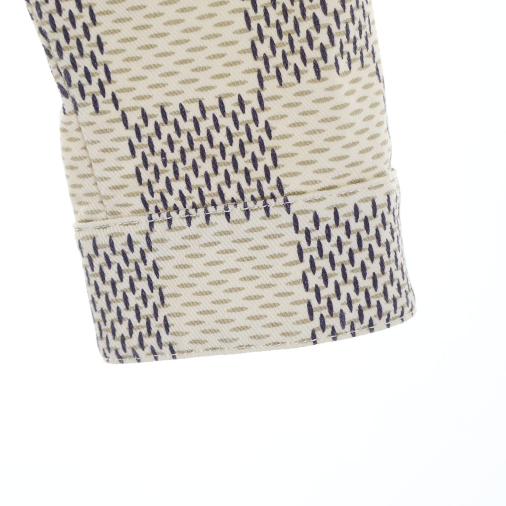 LOUIS VUITTON(ルイヴィトン) 21AW ダミエ アズール デニム トラッカージャケット ホワイト レディース RW221W KE3 FMJA33