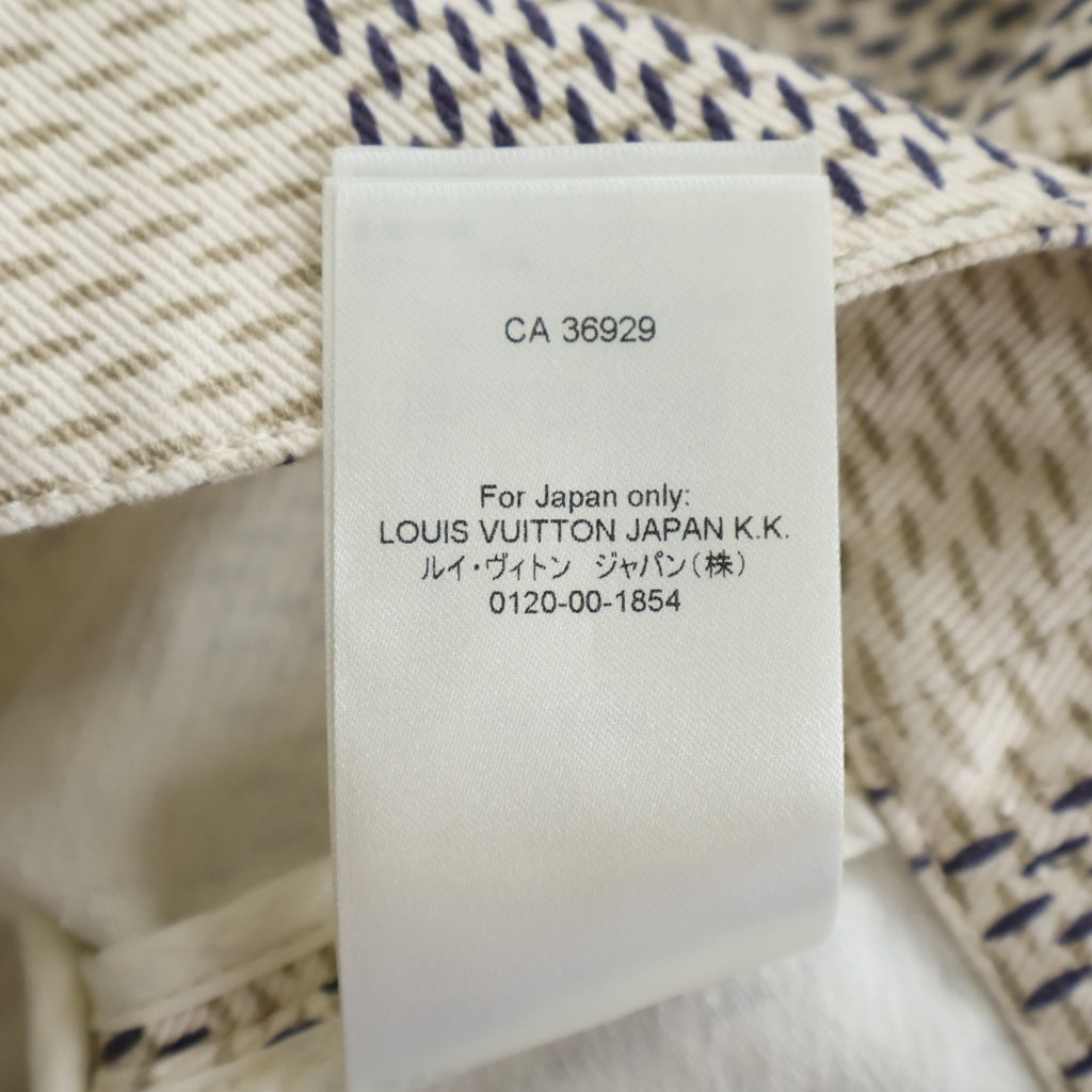 LOUIS VUITTON(ルイヴィトン) 21AW ダミエ アズール デニム トラッカージャケット ホワイト レディース RW221W KE3 FMJA33